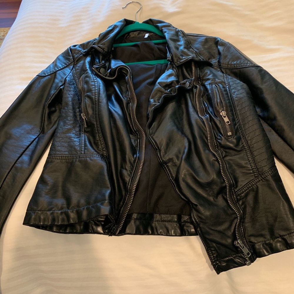 Free people leather jacket